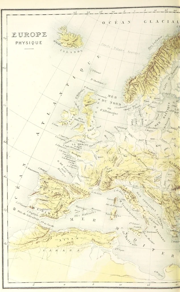 An illustration from Géographie générale; physique, politique et économique. ... Avec ... cartes ... gravures, etc, 1876, leaf 66