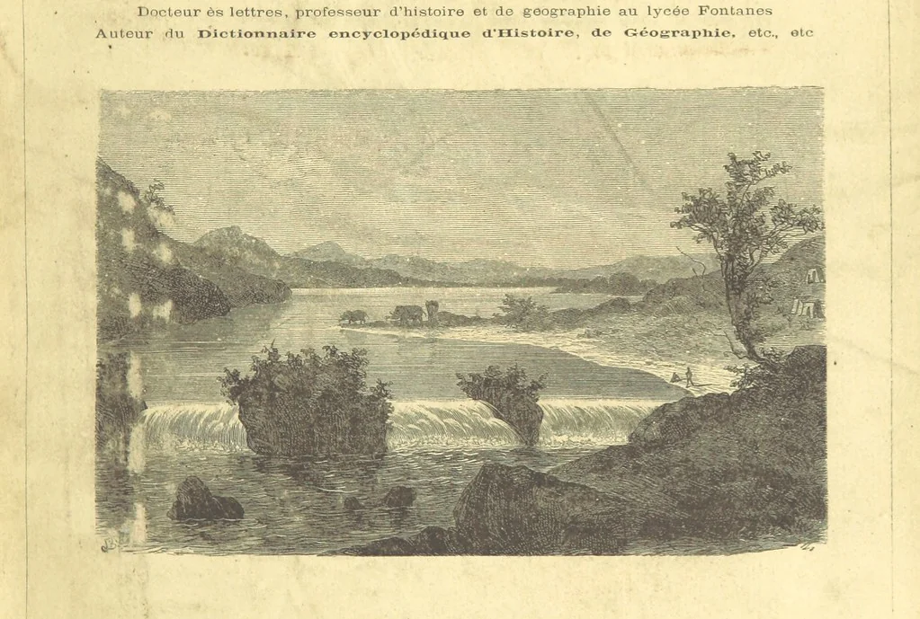 An illustration from Géographie générale; physique, politique et économique. ... Avec ... cartes ... gravures, etc, 1876, leaf 7