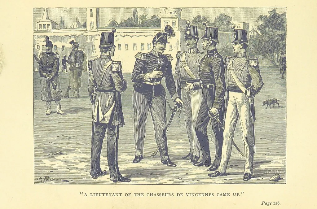 An illustration from A soldier born, or the adventures of a Subaltern of the 95th in the Crimea and Indian Mutiny. [A tale] ... Illustrated by W. Pearce, 1886, leaf 137