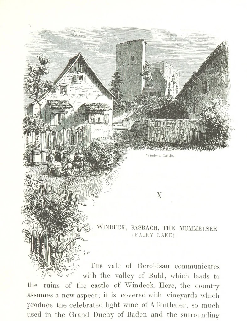 An illustration from A Summer at Baden-Baden ... illustrated by T. Johannot, E. Lamy, etc, 1853, leaf 111