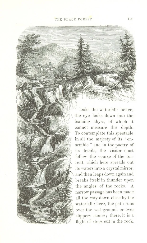 An illustration from A Summer at Baden-Baden ... illustrated by T. Johannot, E. Lamy, etc, 1853, leaf 145