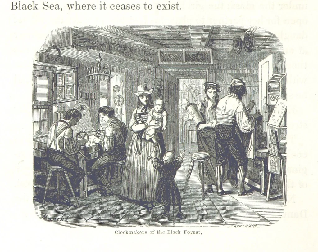 An illustration from A Summer at Baden-Baden ... illustrated by T. Johannot, E. Lamy, etc, 1853, leaf 154