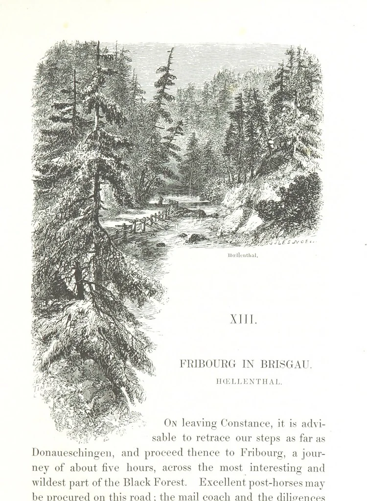 An illustration from A Summer at Baden-Baden ... illustrated by T. Johannot, E. Lamy, etc, 1853, leaf 175