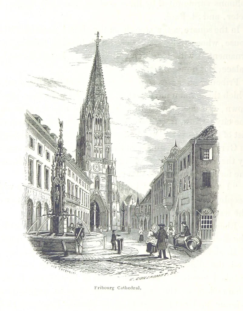 An illustration from A Summer at Baden-Baden ... illustrated by T. Johannot, E. Lamy, etc, 1853, leaf 198