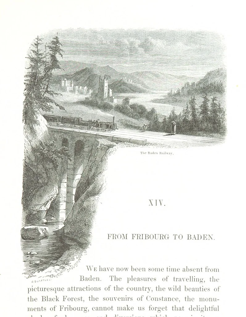An illustration from A Summer at Baden-Baden ... illustrated by T. Johannot, E. Lamy, etc, 1853, leaf 199