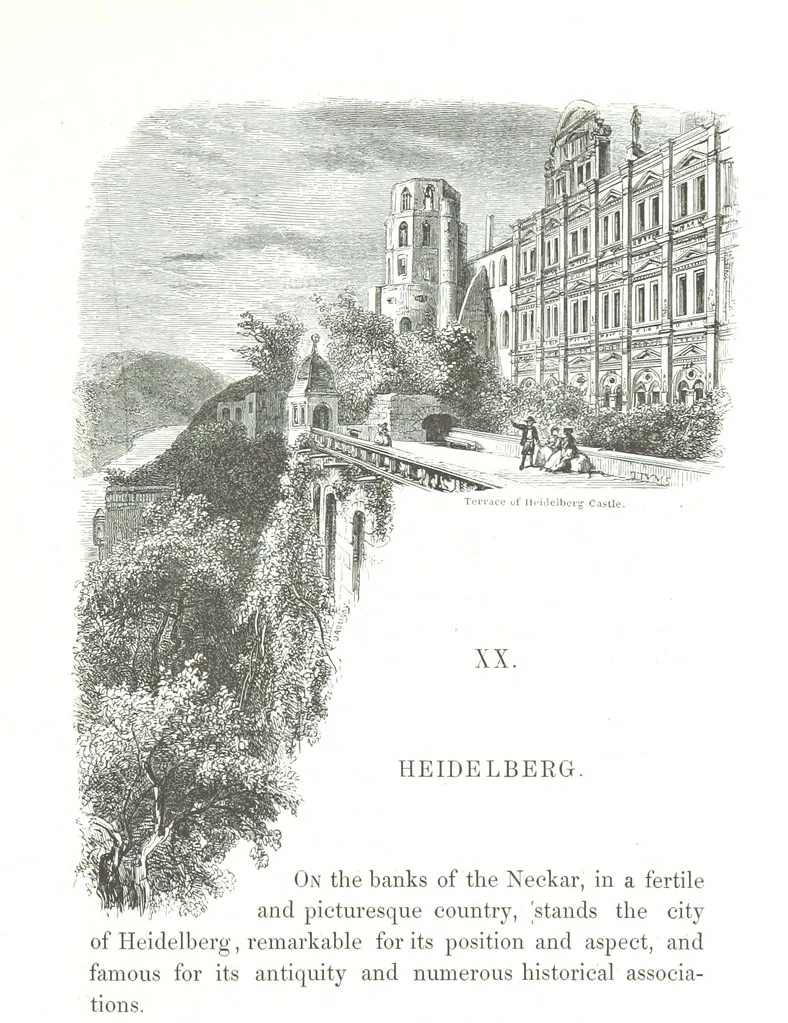 An illustration from A Summer at Baden-Baden ... illustrated by T. Johannot, E. Lamy, etc, 1853, leaf 297