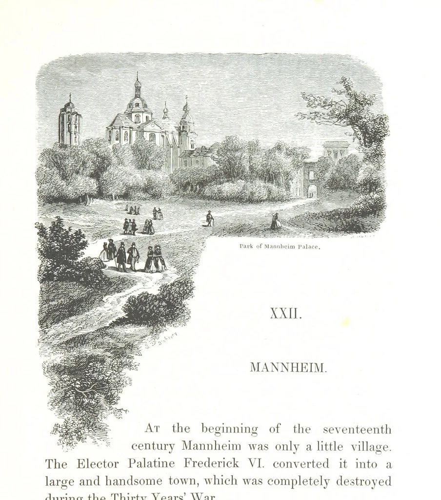 An illustration from A Summer at Baden-Baden ... illustrated by T. Johannot, E. Lamy, etc, 1853, leaf 333