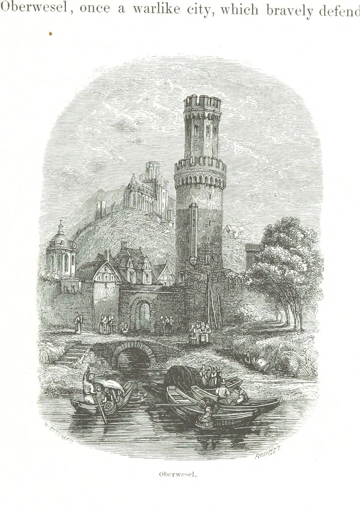 An illustration from A Summer at Baden-Baden ... illustrated by T. Johannot, E. Lamy, etc, 1853, leaf 373