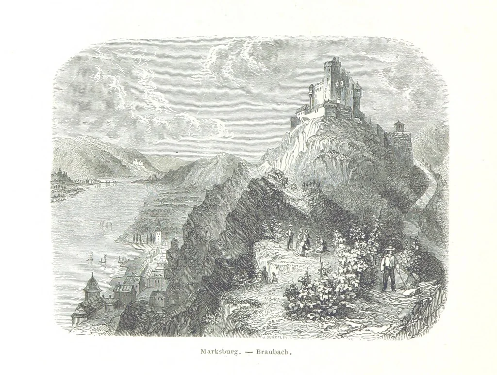 An illustration from A Summer at Baden-Baden ... illustrated by T. Johannot, E. Lamy, etc, 1853, leaf 374