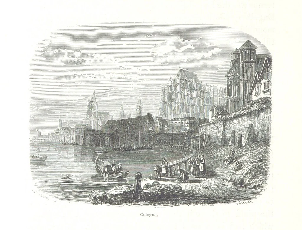 An illustration from A Summer at Baden-Baden ... illustrated by T. Johannot, E. Lamy, etc, 1853, leaf 382