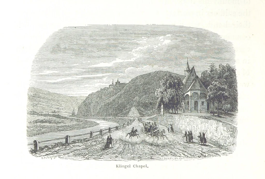 An illustration from A Summer at Baden-Baden ... illustrated by T. Johannot, E. Lamy, etc, 1853, leaf 98