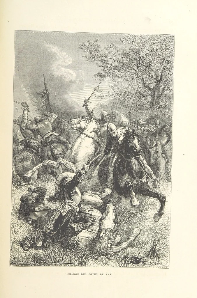An illustration from L'Histoire d'Angleterre depuis les temps les plus reculés ... racontée à mes petits-enfants ... recueillie par Madame de Witt. ... Ouvrage illustré, etc, 1877, leaf 101