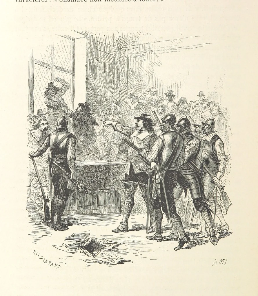 An illustration from L'Histoire d'Angleterre depuis les temps les plus reculés ... racontée à mes petits-enfants ... recueillie par Madame de Witt. ... Ouvrage illustré, etc, 1877, leaf 198
