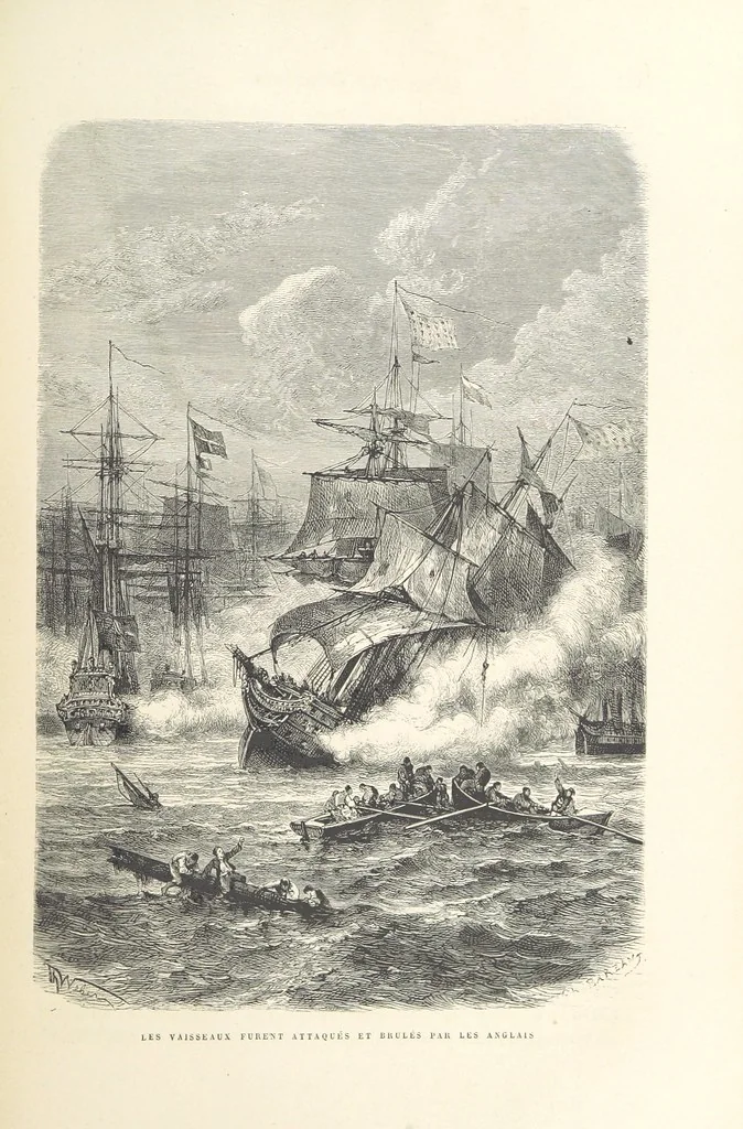An illustration from L'Histoire d'Angleterre depuis les temps les plus reculés ... racontée à mes petits-enfants ... recueillie par Madame de Witt. ... Ouvrage illustré, etc, 1877, leaf 401