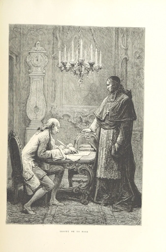 An illustration from L'Histoire d'Angleterre depuis les temps les plus reculés ... racontée à mes petits-enfants ... recueillie par Madame de Witt. ... Ouvrage illustré, etc, 1877, leaf 497