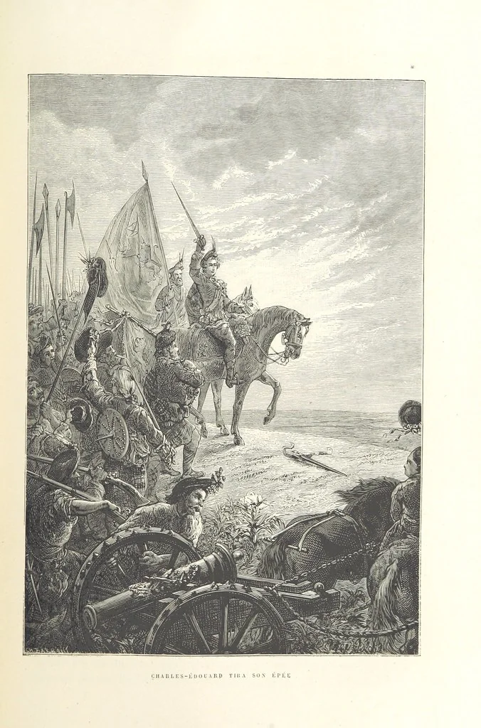 An illustration from L'Histoire d'Angleterre depuis les temps les plus reculés ... racontée à mes petits-enfants ... recueillie par Madame de Witt. ... Ouvrage illustré, etc, 1877, leaf 535