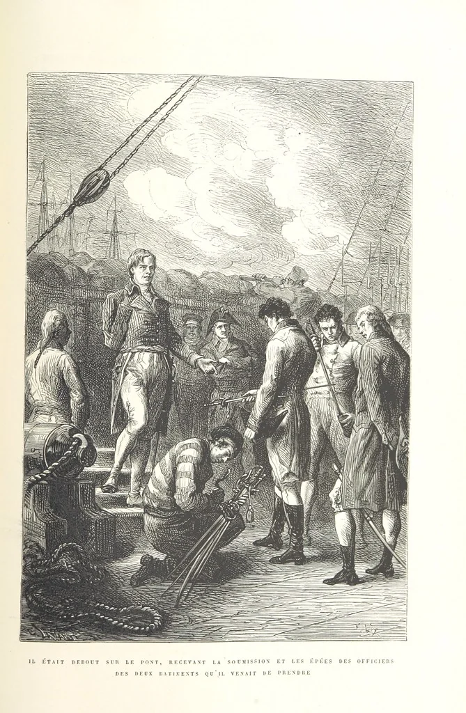 An illustration from L'Histoire d'Angleterre depuis les temps les plus reculés ... racontée à mes petits-enfants ... recueillie par Madame de Witt. ... Ouvrage illustré, etc, 1877, leaf 687