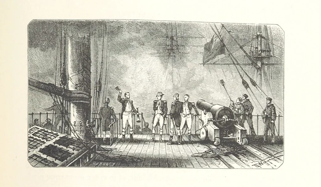 An illustration from L'Histoire d'Angleterre depuis les temps les plus reculés ... racontée à mes petits-enfants ... recueillie par Madame de Witt. ... Ouvrage illustré, etc, 1877, leaf 697