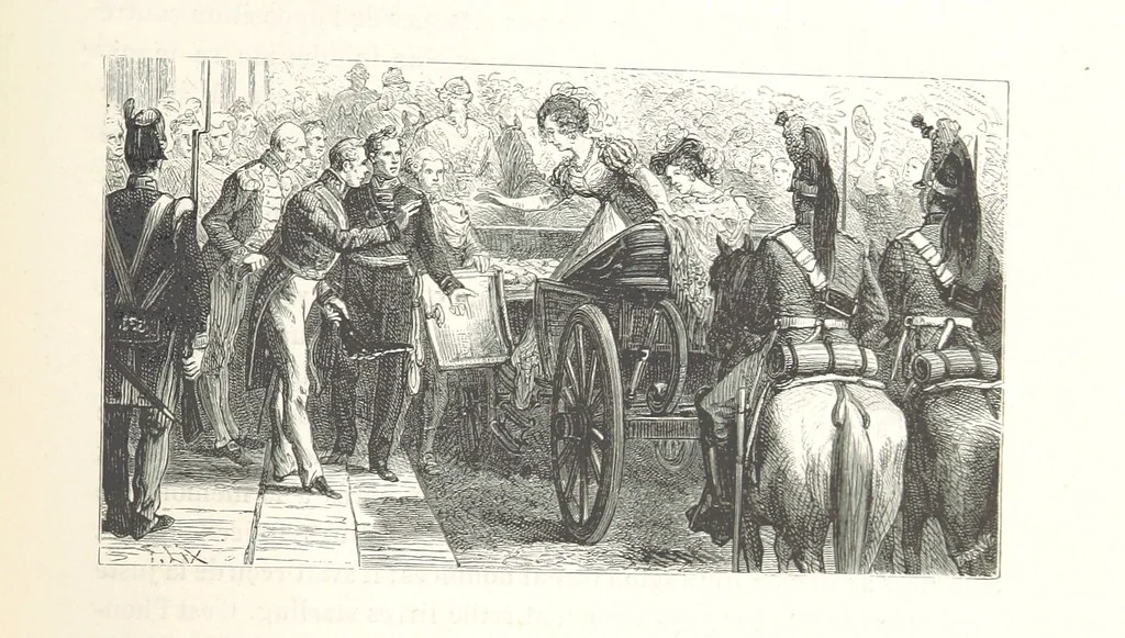 An illustration from L'Histoire d'Angleterre depuis les temps les plus reculés ... racontée à mes petits-enfants ... recueillie par Madame de Witt. ... Ouvrage illustré, etc, 1877, leaf 743