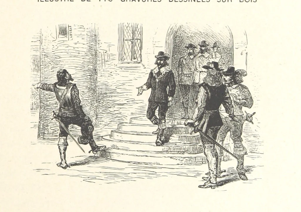 An illustration from L'Histoire d'Angleterre depuis les temps les plus reculés ... racontée à mes petits-enfants ... recueillie par Madame de Witt. ... Ouvrage illustré, etc, 1877, leaf 9