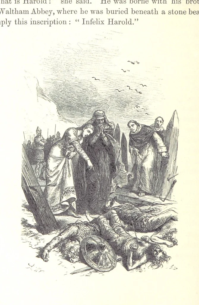 An illustration from The History of England ... Related for the rising generation by M. Guizot, and edited by Madame de Witt ... Translated by M. Thomas. With ... illustrations, 1877, leaf 118