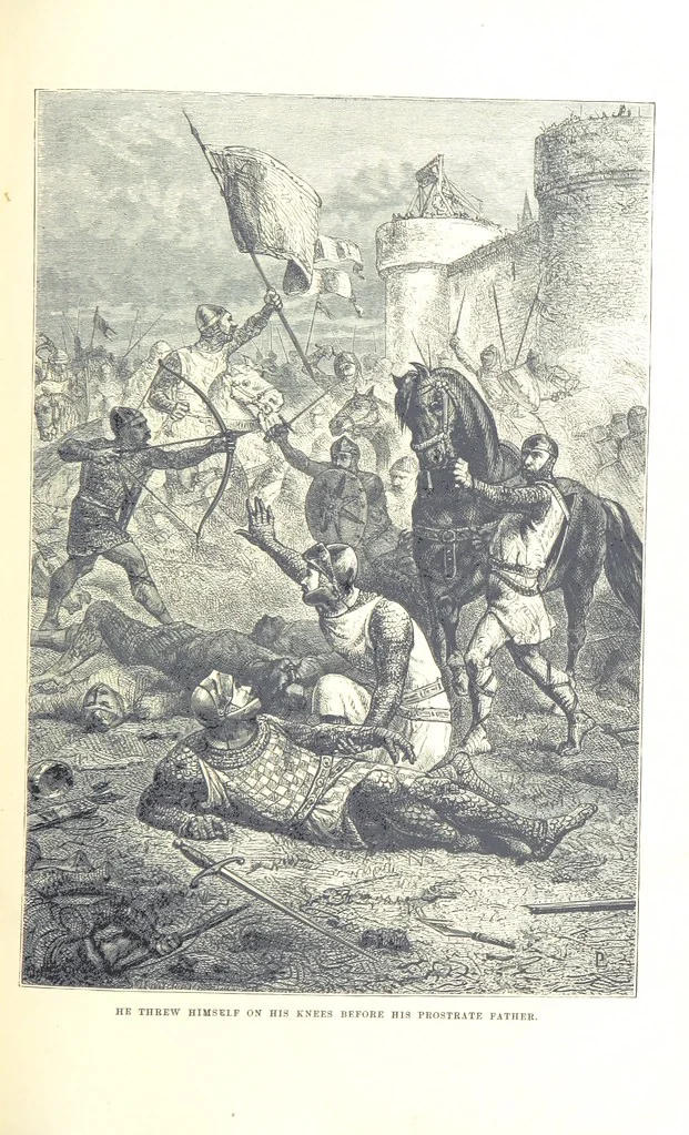 An illustration from The History of England ... Related for the rising generation by M. Guizot, and edited by Madame de Witt ... Translated by M. Thomas. With ... illustrations, 1877, leaf 127
