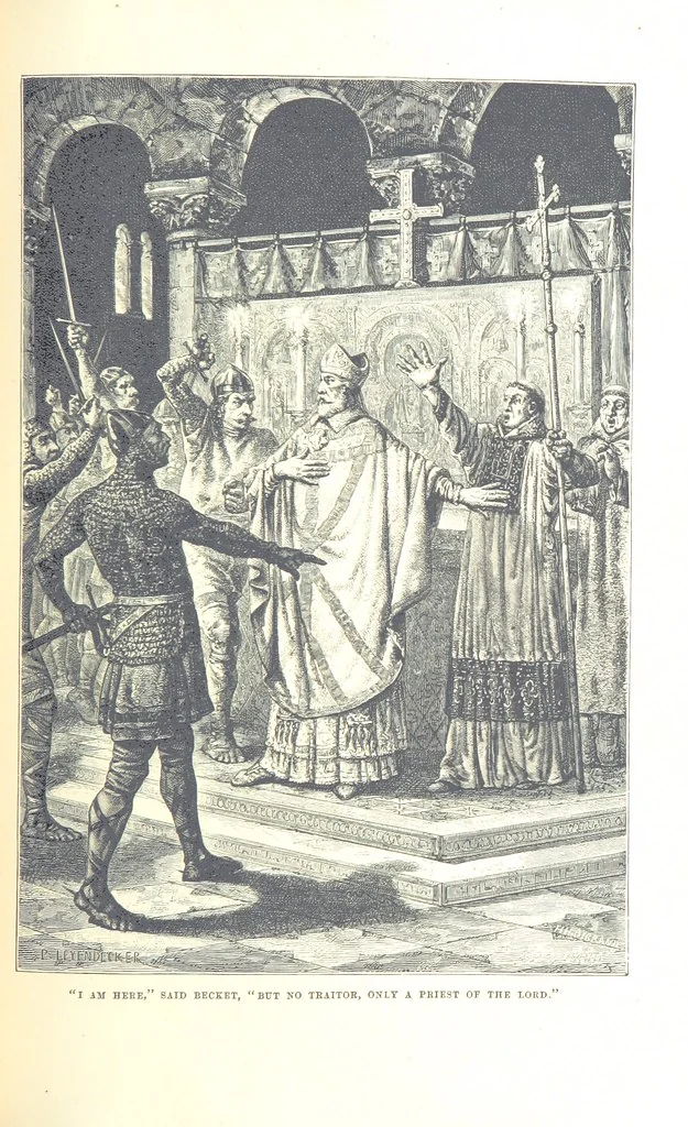 An illustration from The History of England ... Related for the rising generation by M. Guizot, and edited by Madame de Witt ... Translated by M. Thomas. With ... illustrations, 1877, leaf 185