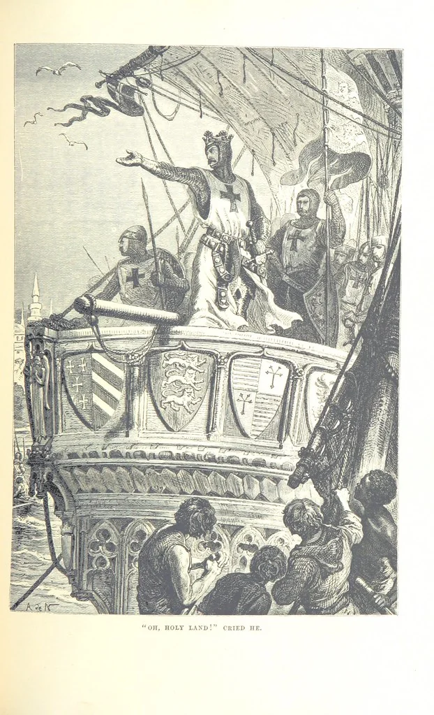 An illustration from The History of England ... Related for the rising generation by M. Guizot, and edited by Madame de Witt ... Translated by M. Thomas. With ... illustrations, 1877, leaf 211