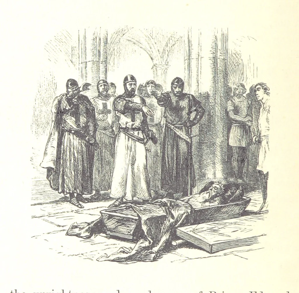 An illustration from The History of England ... Related for the rising generation by M. Guizot, and edited by Madame de Witt ... Translated by M. Thomas. With ... illustrations, 1877, leaf 256