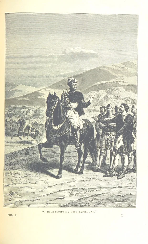 An illustration from The History of England ... Related for the rising generation by M. Guizot, and edited by Madame de Witt ... Translated by M. Thomas. With ... illustrations, 1877, leaf 293