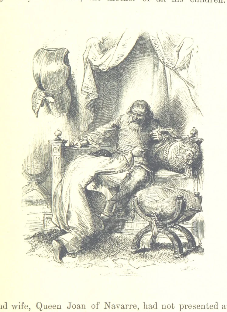 An illustration from The History of England ... Related for the rising generation by M. Guizot, and edited by Madame de Witt ... Translated by M. Thomas. With ... illustrations, 1877, leaf 393