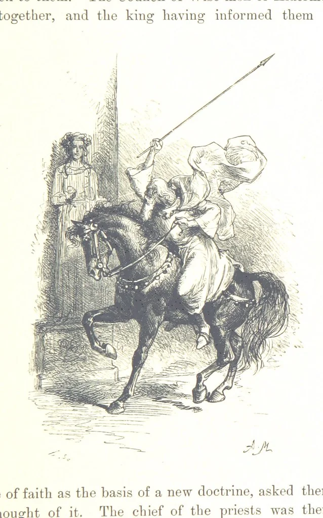 An illustration from The History of England ... Related for the rising generation by M. Guizot, and edited by Madame de Witt ... Translated by M. Thomas. With ... illustrations, 1877, leaf 49