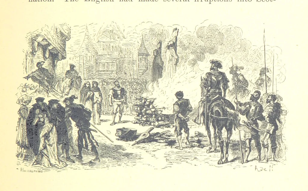 An illustration from The History of England ... Related for the rising generation by M. Guizot, and edited by Madame de Witt ... Translated by M. Thomas. With ... illustrations, 1877, leaf 109