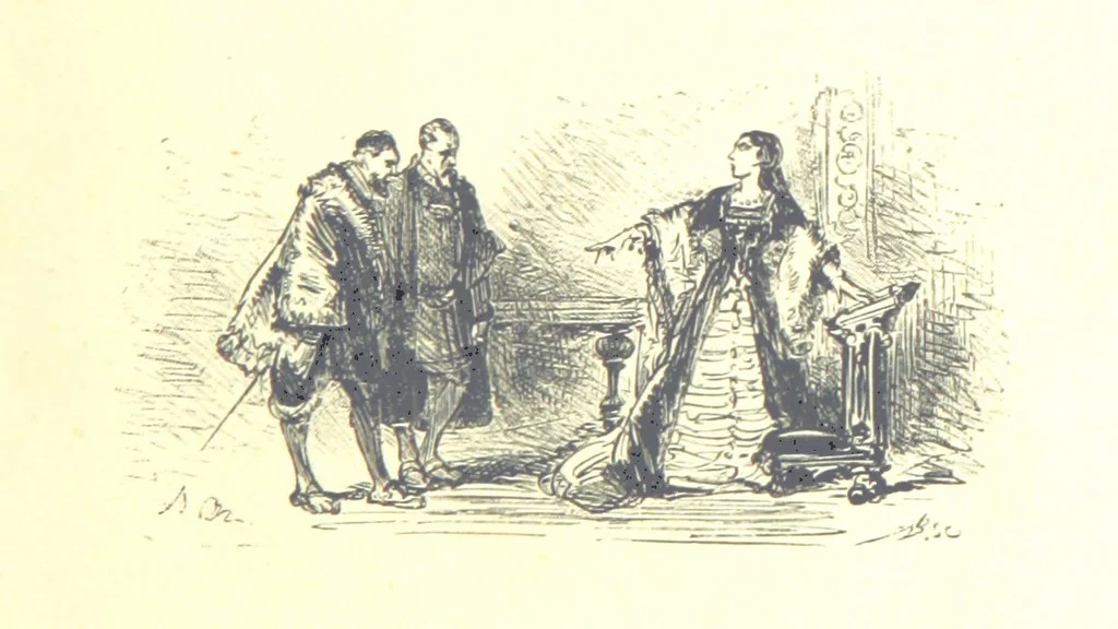 An illustration from The History of England ... Related for the rising generation by M. Guizot, and edited by Madame de Witt ... Translated by M. Thomas. With ... illustrations, 1877, leaf 11