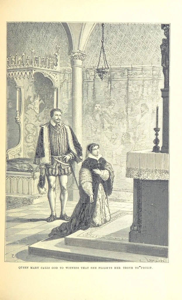 An illustration from The History of England ... Related for the rising generation by M. Guizot, and edited by Madame de Witt ... Translated by M. Thomas. With ... illustrations, 1877, leaf 149