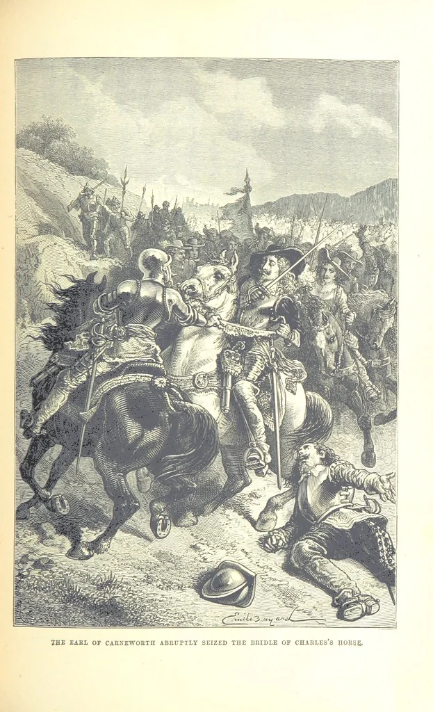 An illustration from The History of England ... Related for the rising generation by M. Guizot, and edited by Madame de Witt ... Translated by M. Thomas. With ... illustrations, 1877, leaf 393