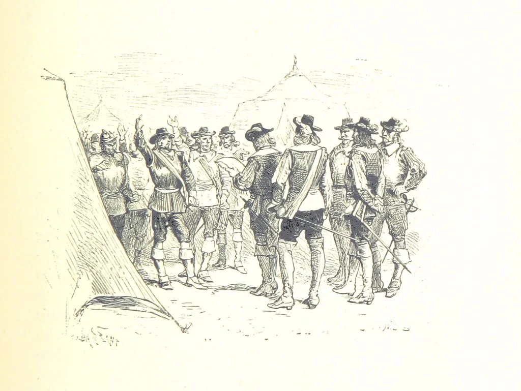 An illustration from The History of England ... Related for the rising generation by M. Guizot, and edited by Madame de Witt ... Translated by M. Thomas. With ... illustrations, 1877, leaf 409