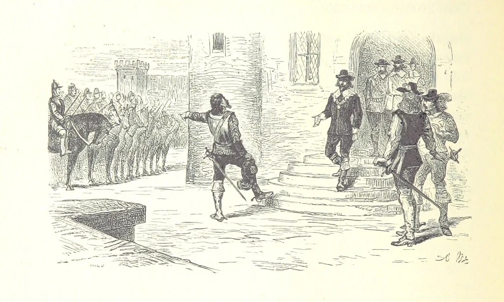 An illustration from The History of England ... Related for the rising generation by M. Guizot, and edited by Madame de Witt ... Translated by M. Thomas. With ... illustrations, 1877, leaf 410