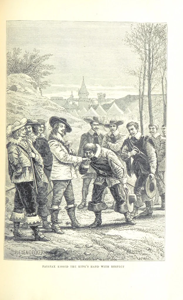 An illustration from The History of England ... Related for the rising generation by M. Guizot, and edited by Madame de Witt ... Translated by M. Thomas. With ... illustrations, 1877, leaf 413