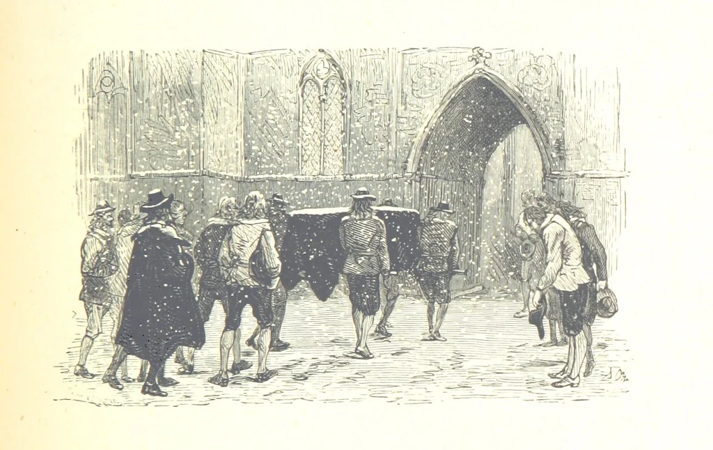 An illustration from The History of England ... Related for the rising generation by M. Guizot, and edited by Madame de Witt ... Translated by M. Thomas. With ... illustrations, 1877, leaf 451