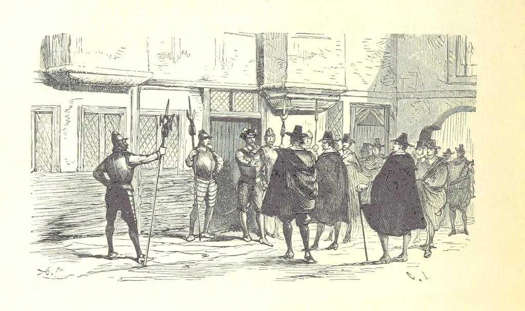 An illustration from The History of England ... Related for the rising generation by M. Guizot, and edited by Madame de Witt ... Translated by M. Thomas. With ... illustrations, 1877, leaf 496