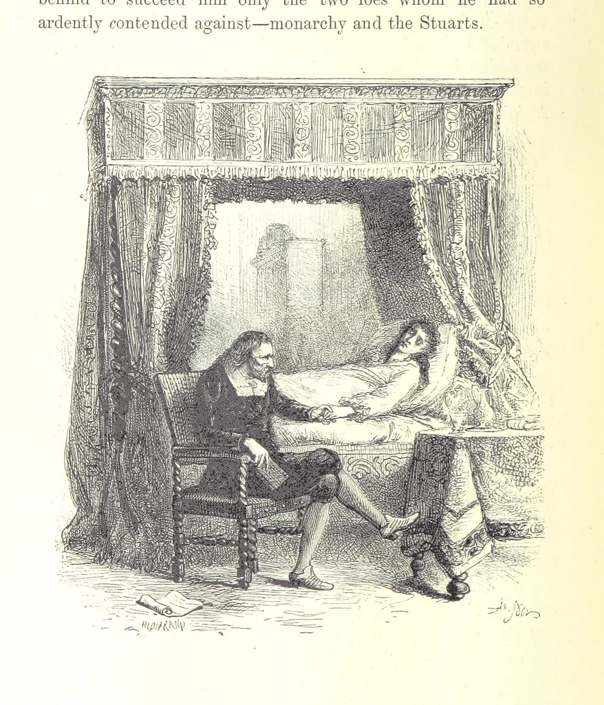 An illustration from The History of England ... Related for the rising generation by M. Guizot, and edited by Madame de Witt ... Translated by M. Thomas. With ... illustrations, 1877, leaf 526