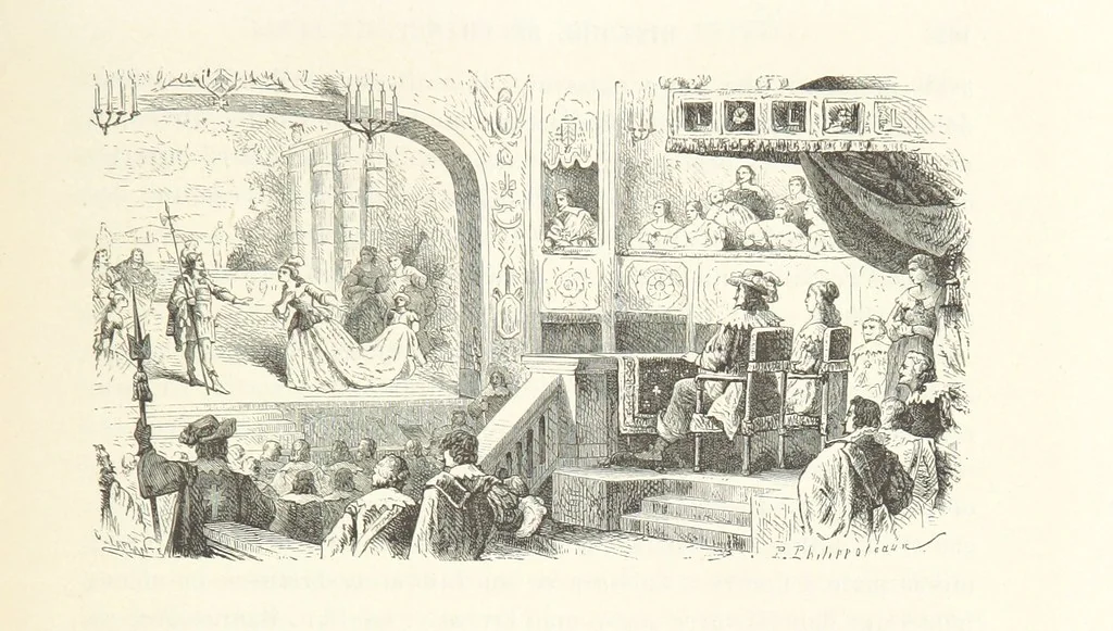 An illustration from L'Histoire de France depuis les temps les plus reculés jusqu'en 1789, racontée à mes petits-enfants ... Ouvrage illustré ... d'après les dessins d'A. de Neuville, 1870, leaf 179