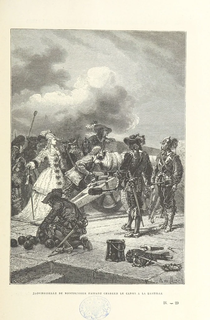 An illustration from L'Histoire de France depuis les temps les plus reculés jusqu'en 1789, racontée à mes petits-enfants ... Ouvrage illustré ... d'après les dessins d'A. de Neuville, 1870, leaf 243