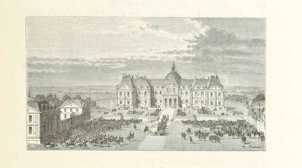 An illustration from L'Histoire de France depuis les temps les plus reculés jusqu'en 1789, racontée à mes petits-enfants ... Ouvrage illustré ... d'après les dessins d'A. de Neuville, 1870, leaf 265