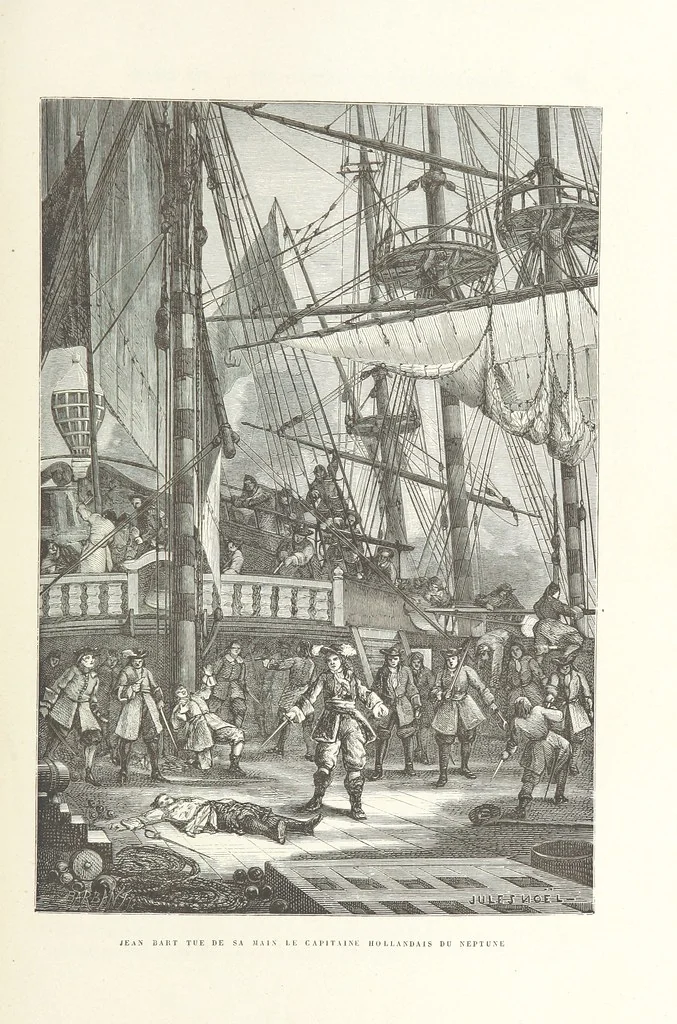 An illustration from L'Histoire de France depuis les temps les plus reculés jusqu'en 1789, racontée à mes petits-enfants ... Ouvrage illustré ... d'après les dessins d'A. de Neuville, 1870, leaf 309