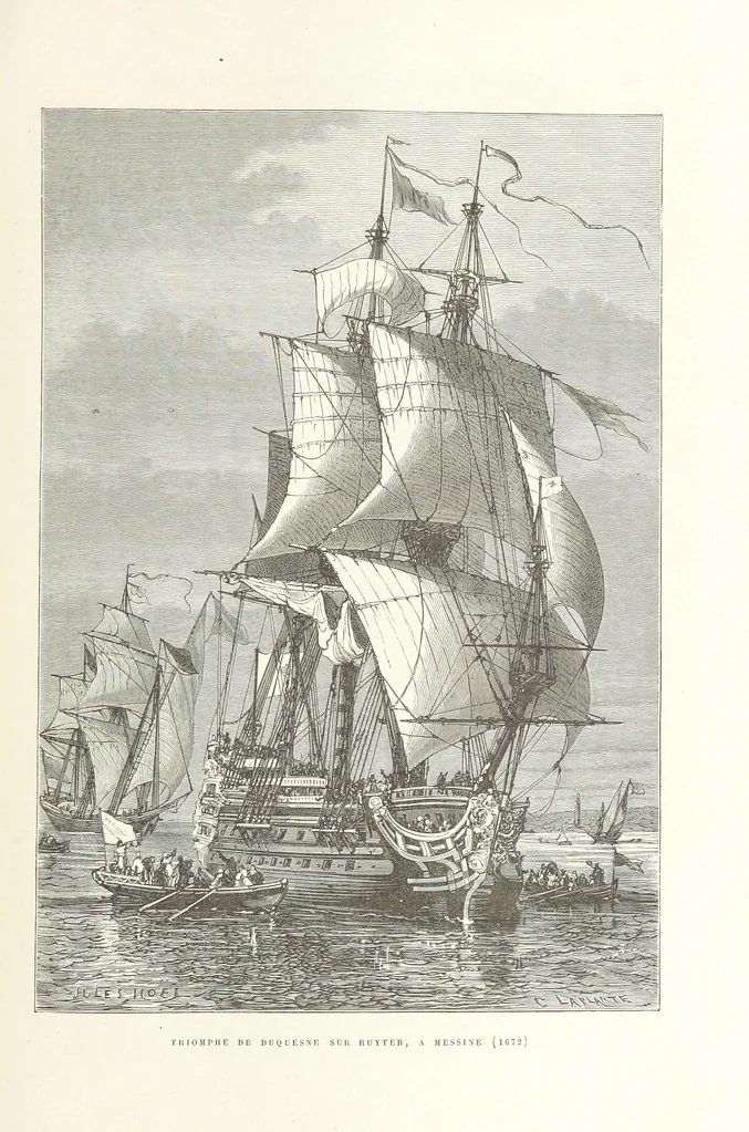 An illustration from L'Histoire de France depuis les temps les plus reculés jusqu'en 1789, racontée à mes petits-enfants ... Ouvrage illustré ... d'après les dessins d'A. de Neuville, 1870, leaf 313