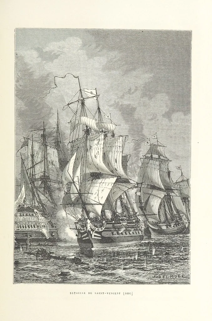 An illustration from L'Histoire de France depuis les temps les plus reculés jusqu'en 1789, racontée à mes petits-enfants ... Ouvrage illustré ... d'après les dessins d'A. de Neuville, 1870, leaf 329