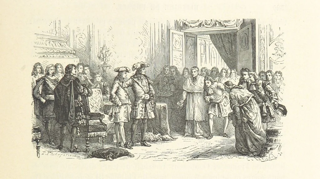 An illustration from L'Histoire de France depuis les temps les plus reculés jusqu'en 1789, racontée à mes petits-enfants ... Ouvrage illustré ... d'après les dessins d'A. de Neuville, 1870, leaf 337