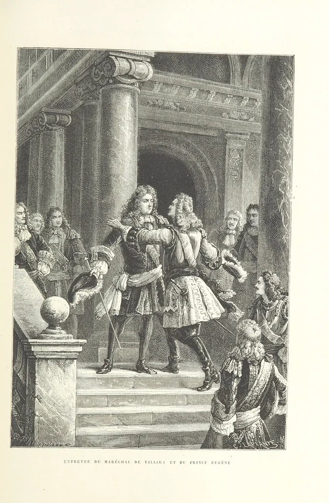 An illustration from L'Histoire de France depuis les temps les plus reculés jusqu'en 1789, racontée à mes petits-enfants ... Ouvrage illustré ... d'après les dessins d'A. de Neuville, 1870, leaf 369